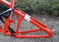 알루미늄 주황색 길 자전거 구조 가득 차있는 중단 라이트급 선수 구조 협력 업체