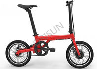 중국 200 - 250w Foldable 전기 자전거, 16 인치 무브러시 전기 자전거 조밀한 구조 공장