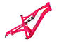 가득 차있는 중단 길 산악 자전거 구조 빨강/황색 색깔 124mm 여행 협력 업체